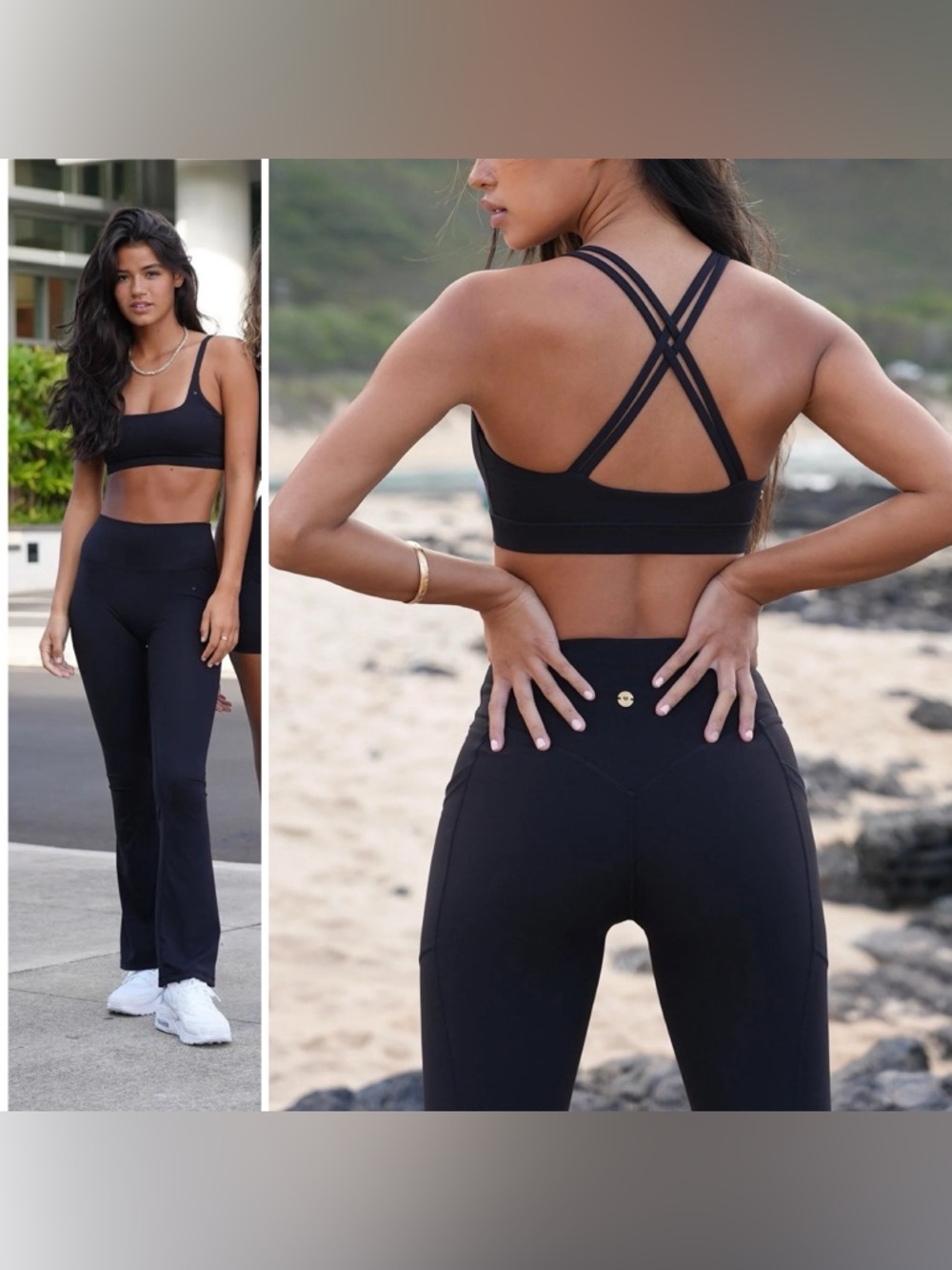 NWOT Love Fitness Apparel Dreamy Flare Leggings 🖤🌴